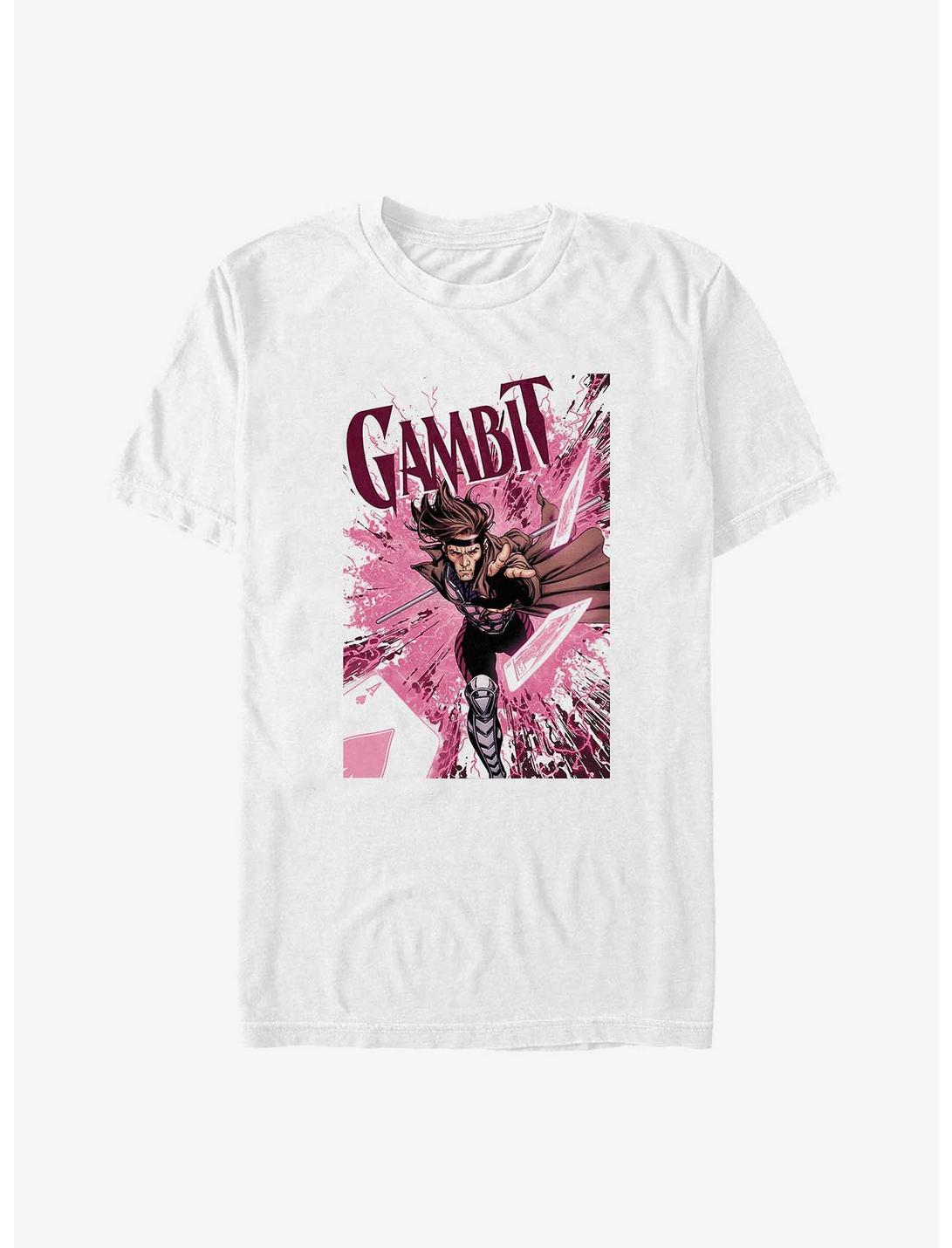 Marvel X-Men Gambit Poster Big & Tall T-Shirt, WHITE, hi-res