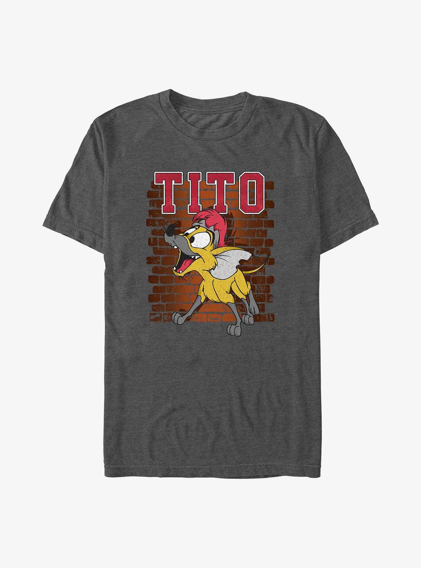 Disney Oliver & Co. Tito Big & Tall T-Shirt, CHAR HTR, hi-res