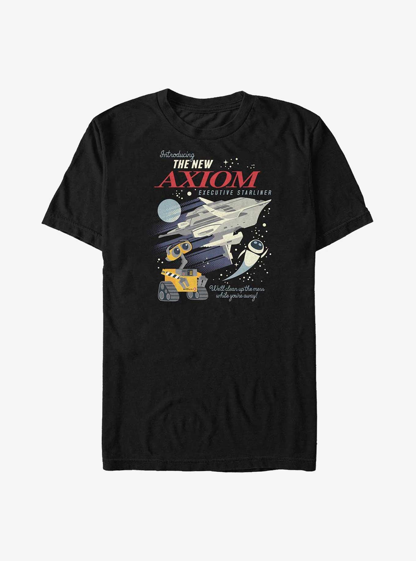 Disney Pixar Wall-E Axiom Poster Big & Tall T-Shirt, BLACK, hi-res