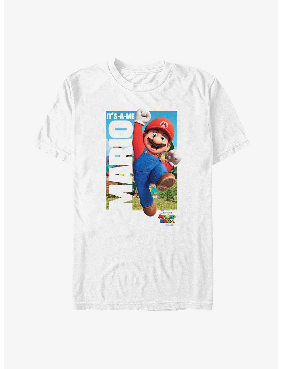 Mario It'S A Me Mario Big & Tall T-Shirt, WHITE, hi-res