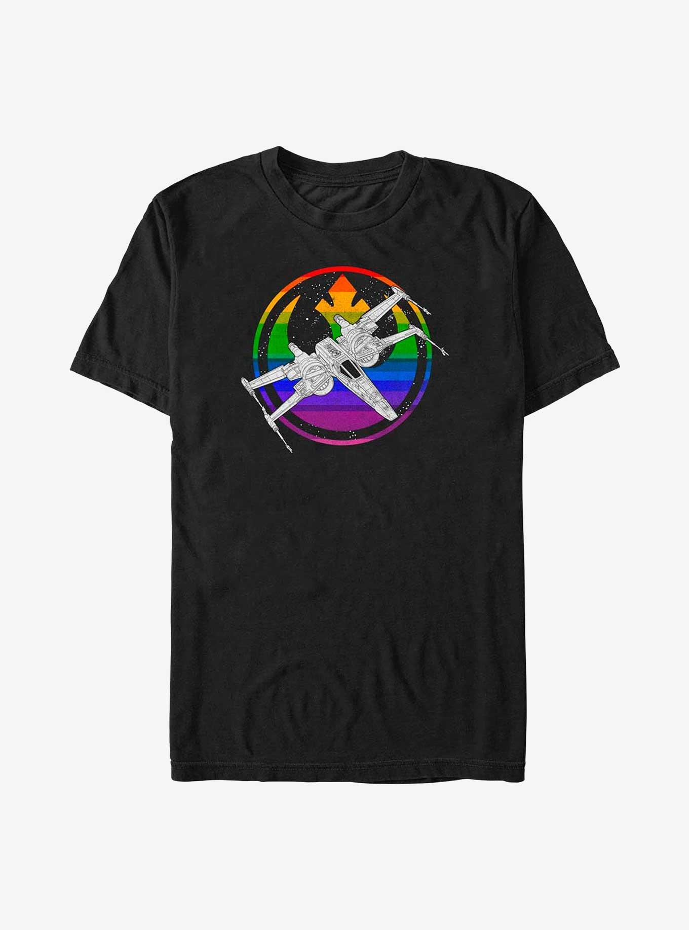 Star Wars X Wing Pride Big & Tall T-Shirt, BLACK, hi-res