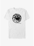 Game of Thrones House Targaryen Dragon Big & Tall T-Shirt, WHITE, hi-res