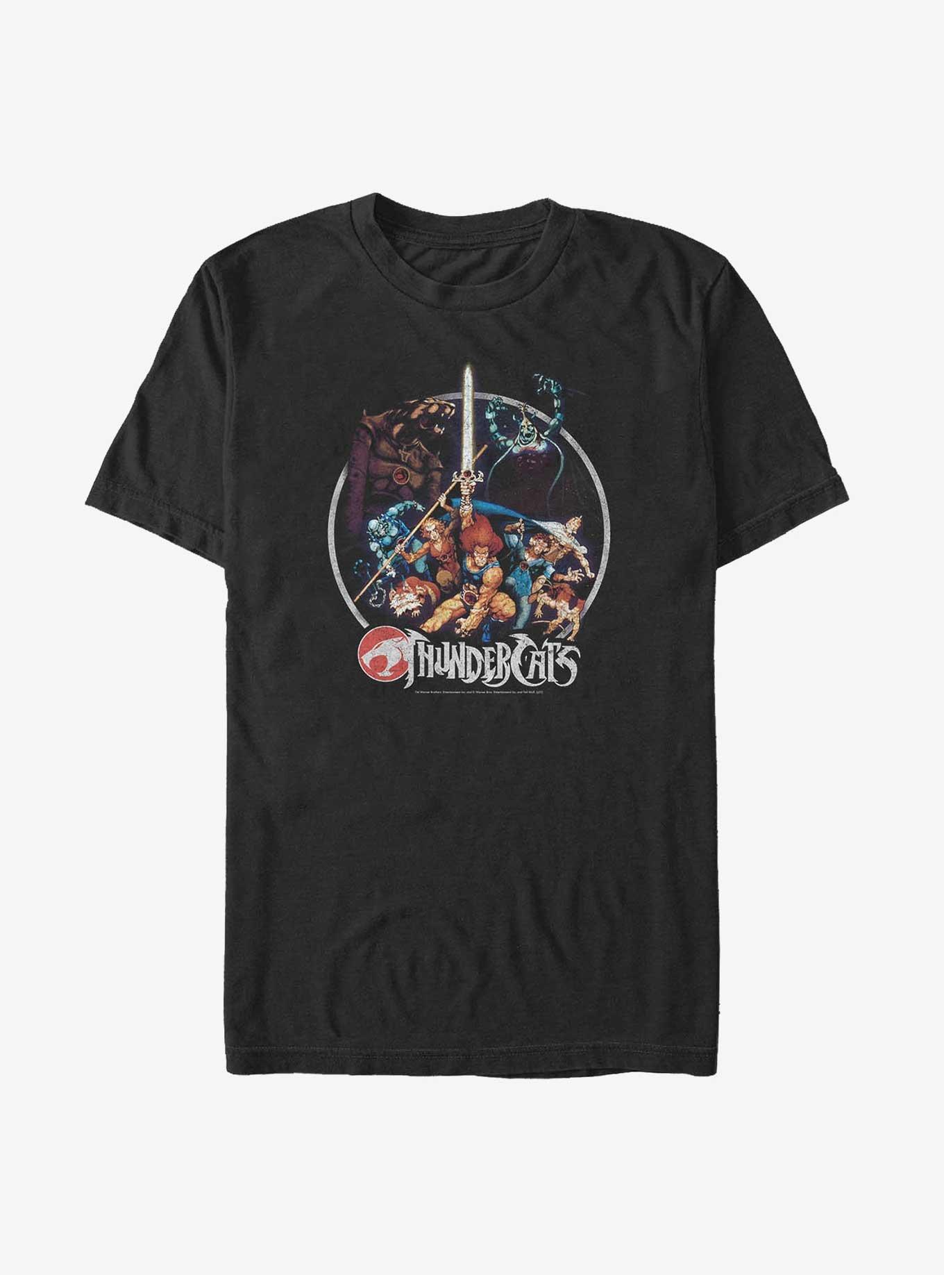 ThunderCats Vintage Poster Big & Tall T-Shirt, BLACK, hi-res