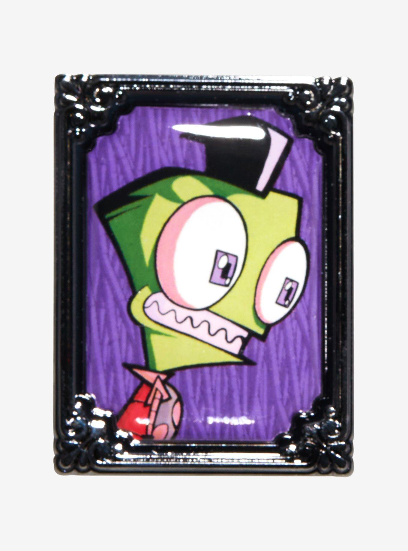 Invader Zim Zim Framed Portrait Enamel Pin Hot Topic