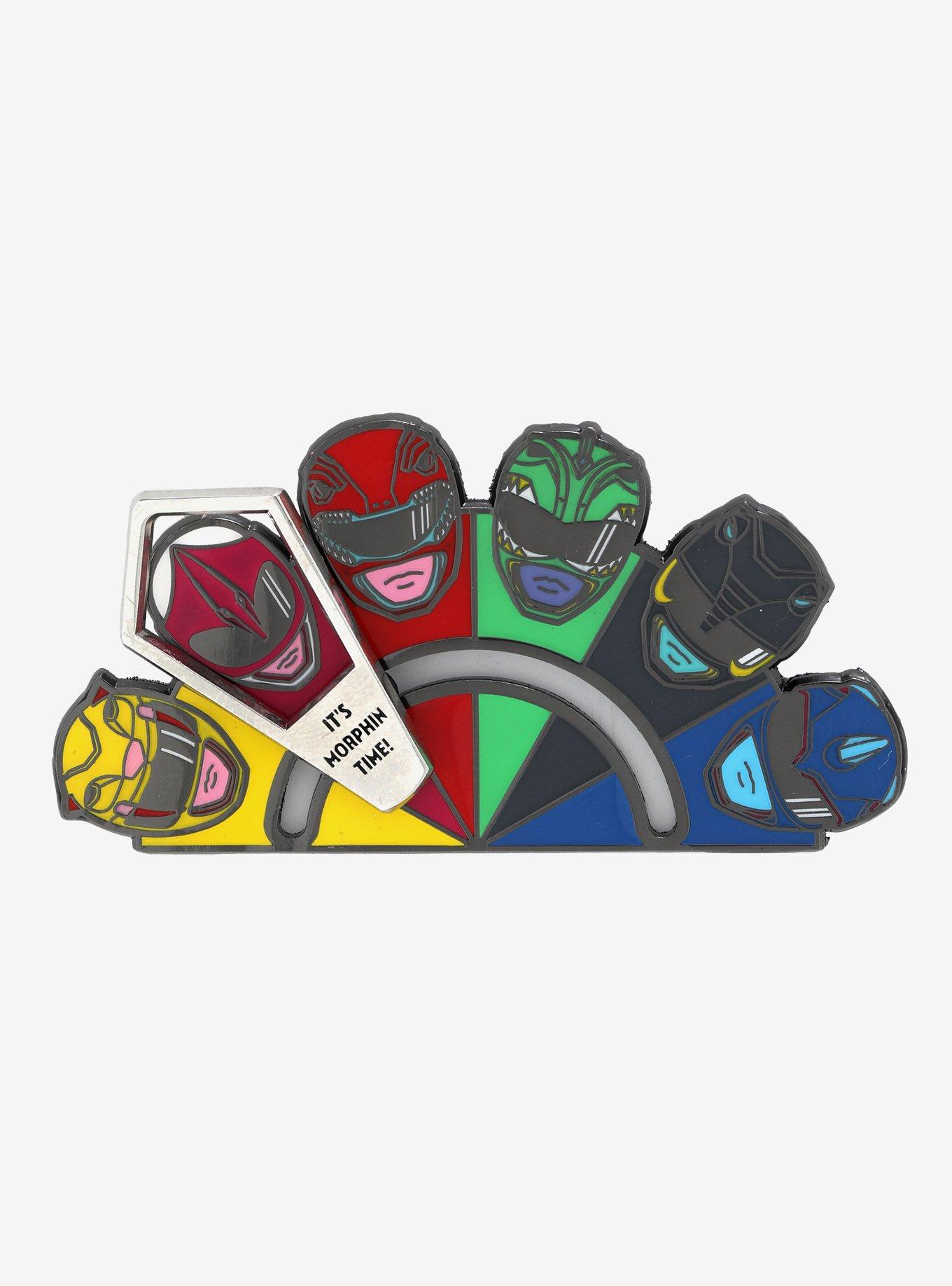 Mighty Morphin' Power Rangers Sliding Enamel Pin, , hi-res