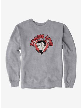 Betty Boop Zombie Love Heart Sweatshirt, , hi-res