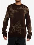 Grunge Swirl Star Intarsia Sweater, MULTI, hi-res
