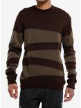 Brown Two-Tone Stitch Sweater, MULTI, hi-res