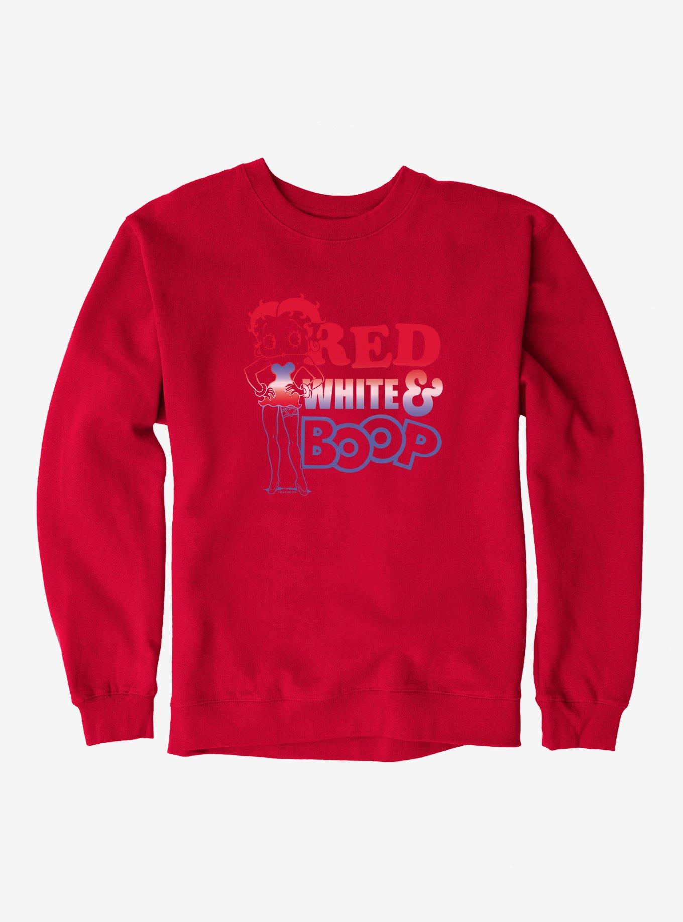 Betty Boop White And Blue Sweatshirt