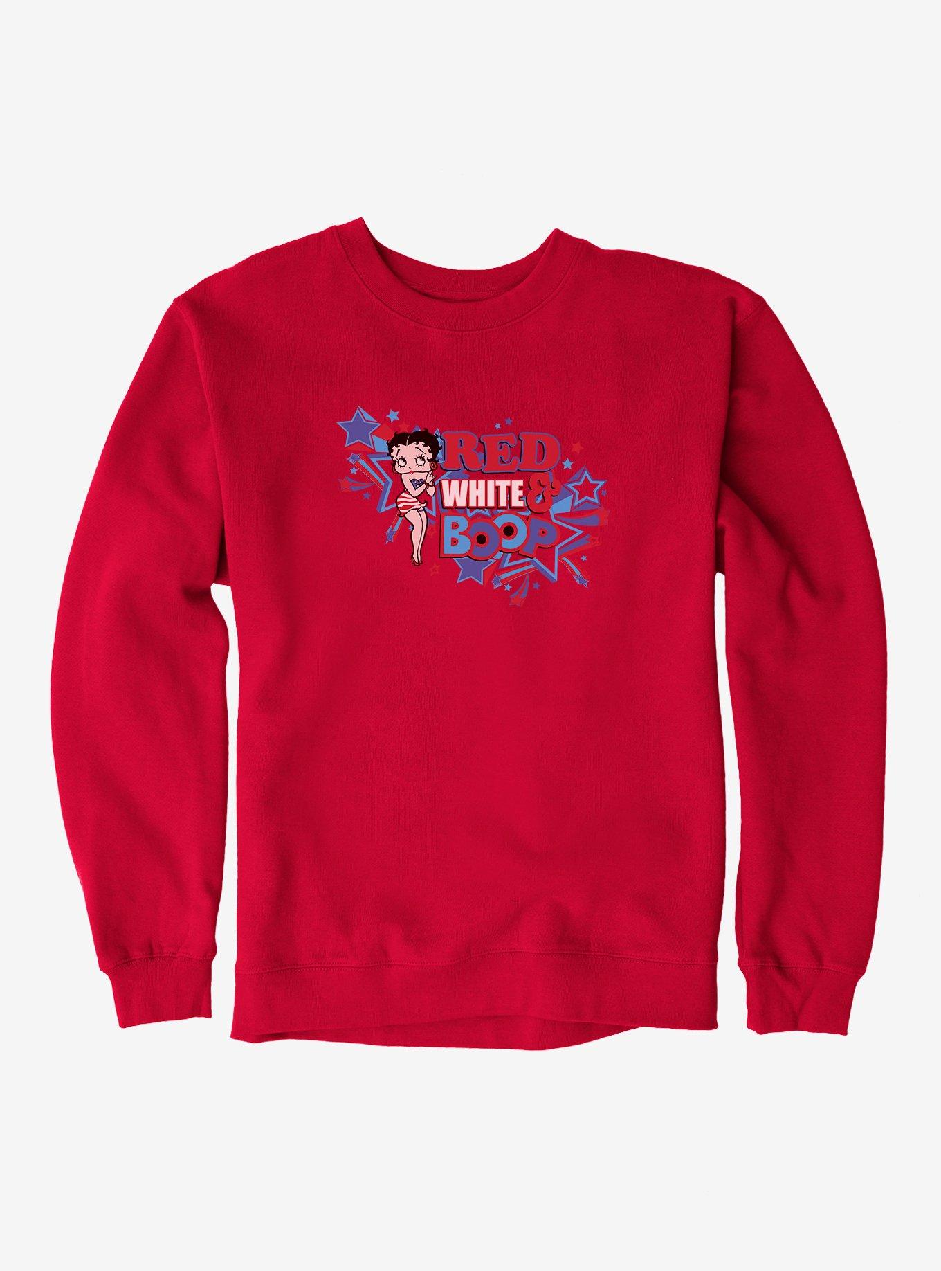 Betty boop sweatshirt red hotsell