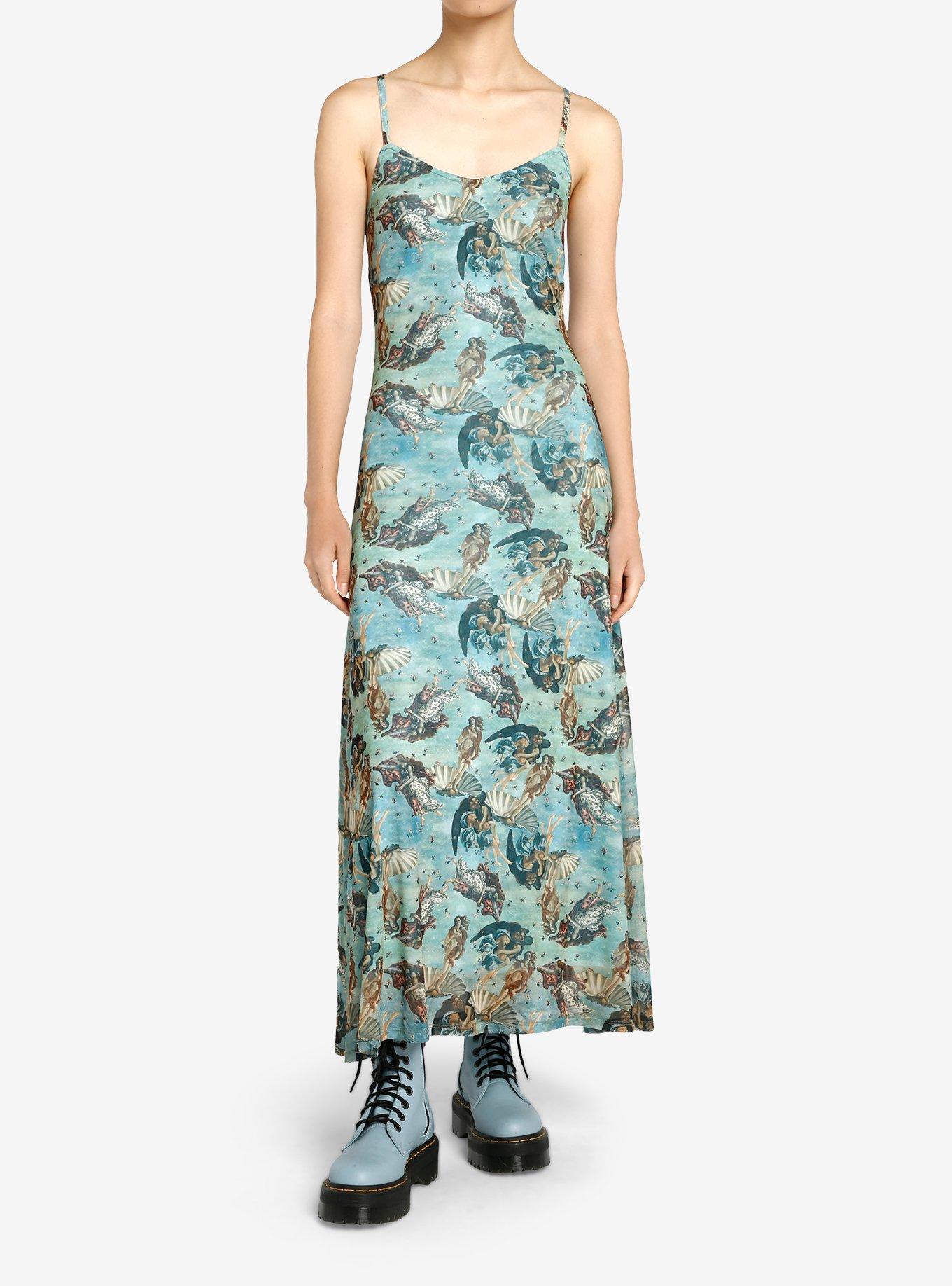 Sweet Society Birth Of Venus Mesh Maxi Dress, BROWN, hi-res