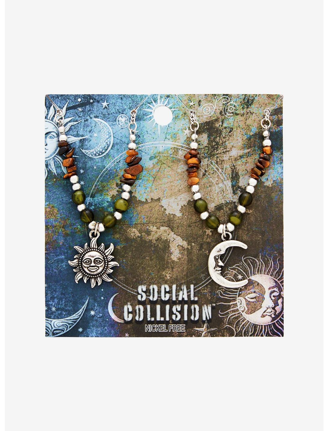 Social Collision Celestial Rock Beads Best Friend Necklace Set, , hi-res