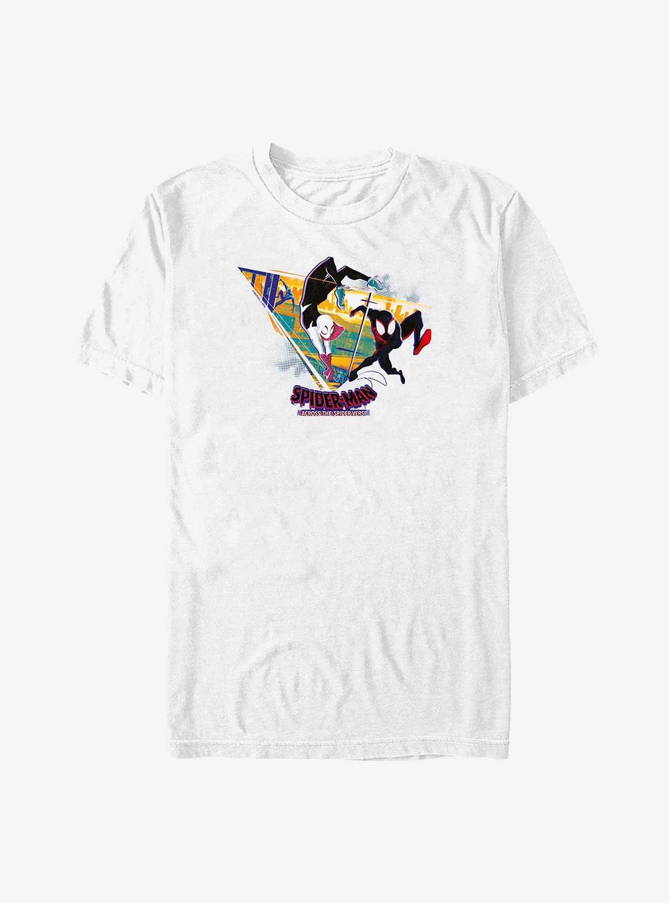 Marvel Spider-Man: Across the Spider-Verse O'Hara Spider-Gwen and Miles Morales Big & Tall T-Shirt, WHITE, hi-res