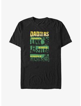 The Legend of Zelda Dad Is Courageous Wise and Powerful Big & Tall T-Shirt, , hi-res