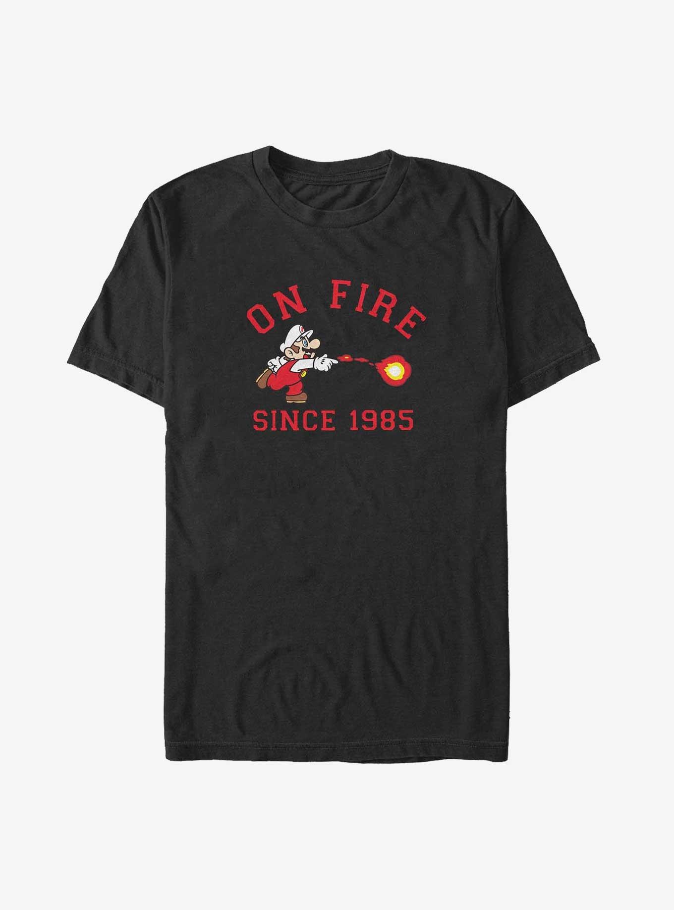 Mario On Fire Big & Tall T-Shirt, , hi-res