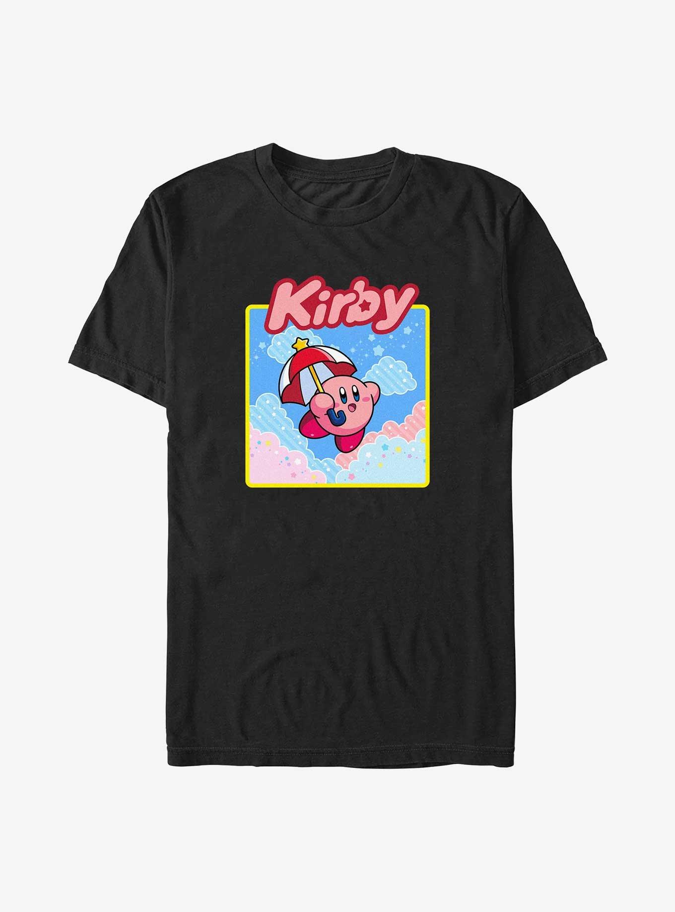 Kirby Starry Umbrella Big & Tall T-Shirt