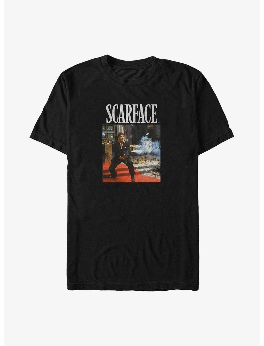 Scarface Say Hello To My Little Friend Big & Tall T-Shirt, BLACK, hi-res