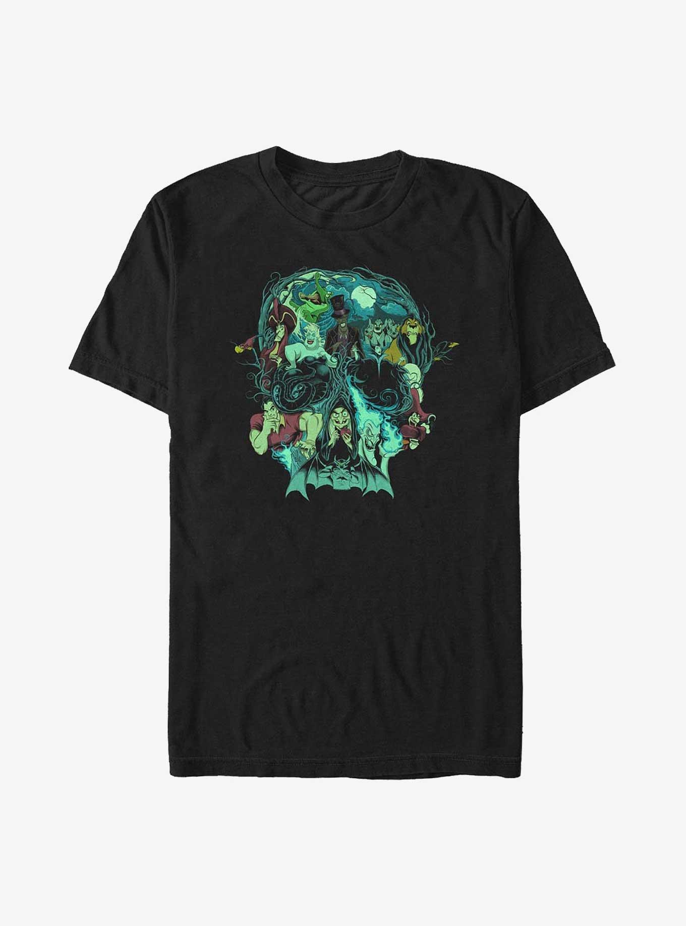 Disney Villains Wicked Things Skull Big & Tall T-Shirt, BLACK, hi-res