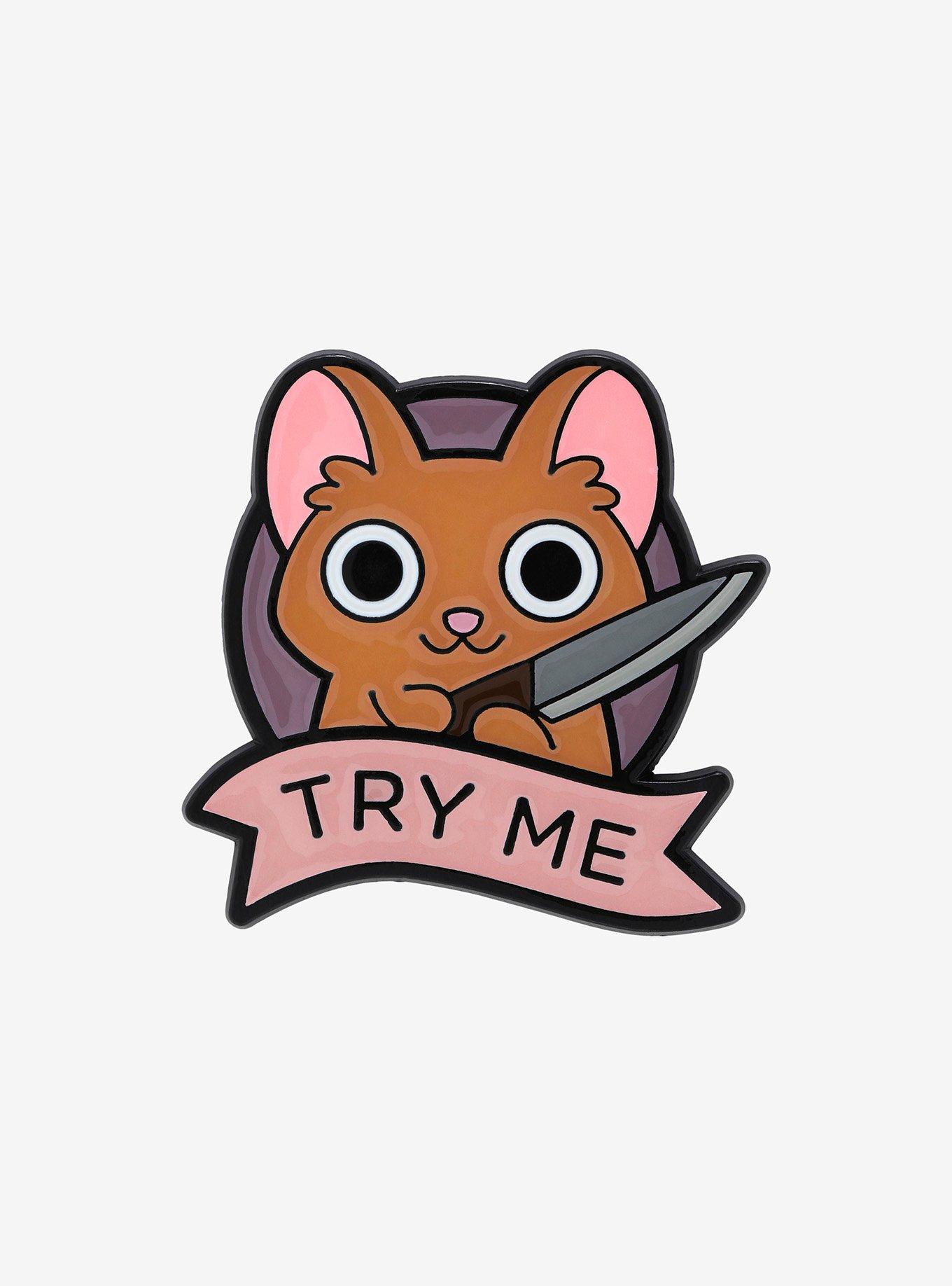 Try Me Hamster Enamel Pin Hot Topic
