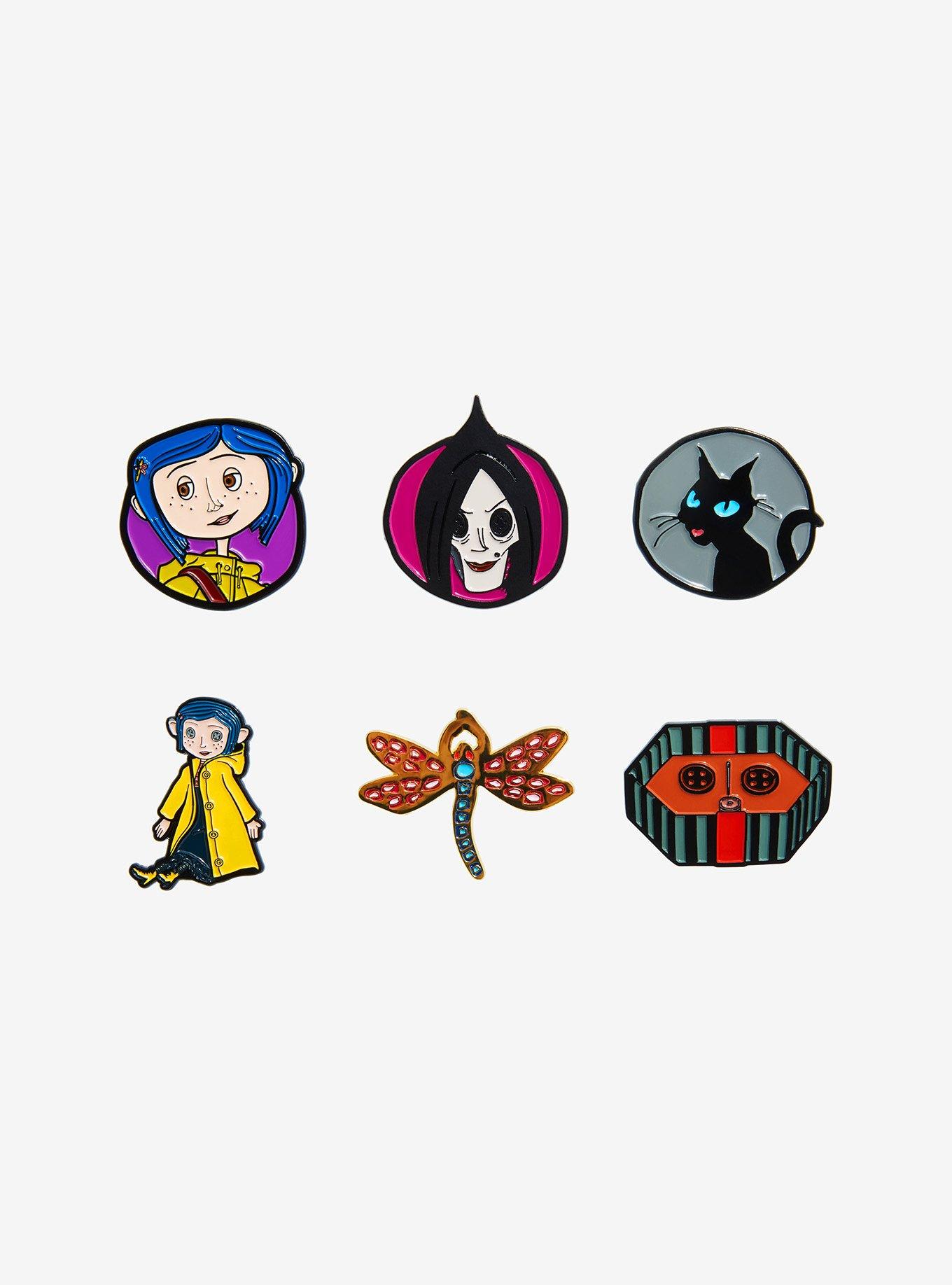 Large Coraline Enamel shops Pins