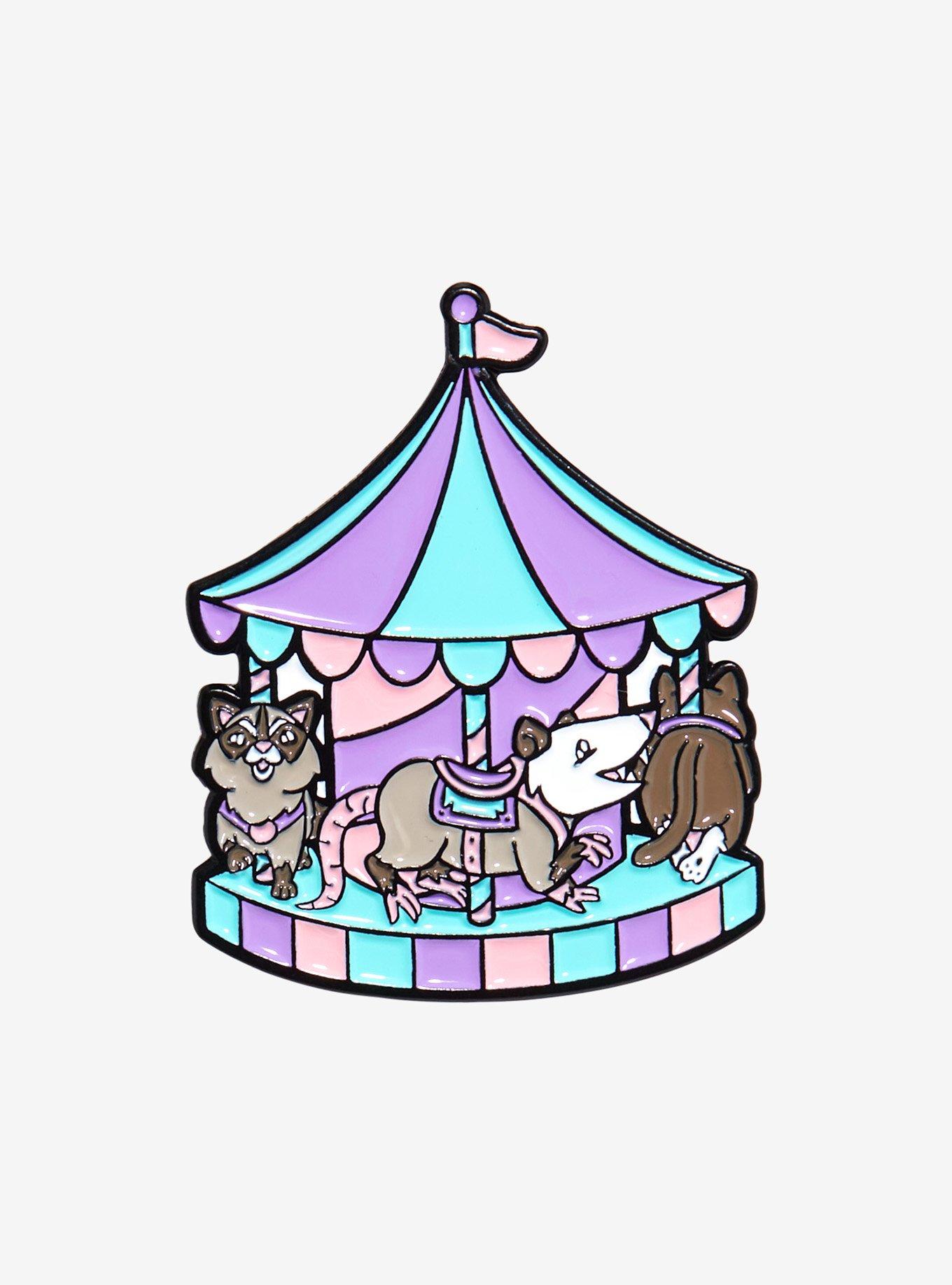 Feral Creature Carousel Enamel Pin, , hi-res