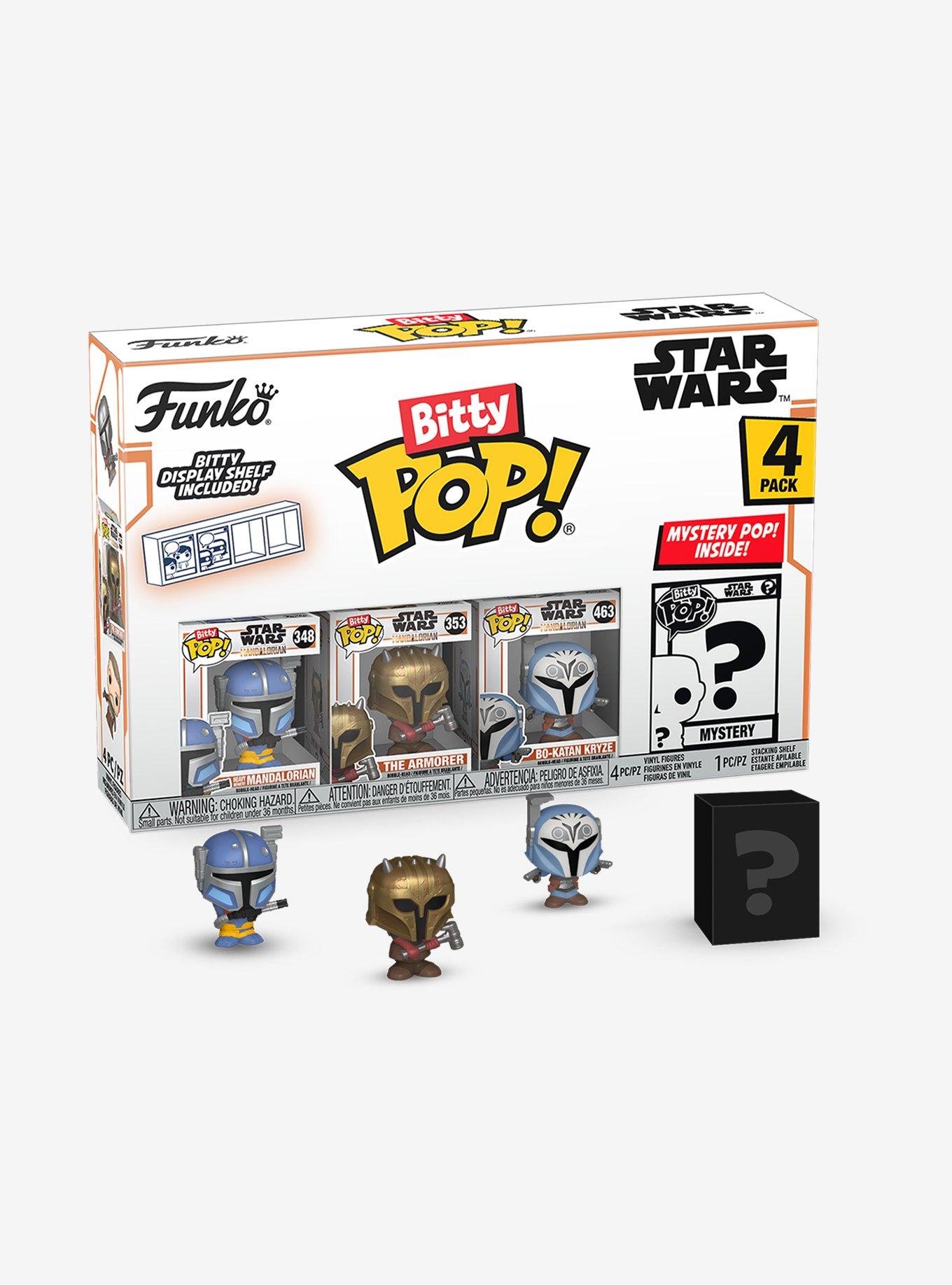 Funko Star Wars The Mandalorian Bitty Pop! Heavy Infantry Mandalorian & More Vinyl Figure Set, , hi-res