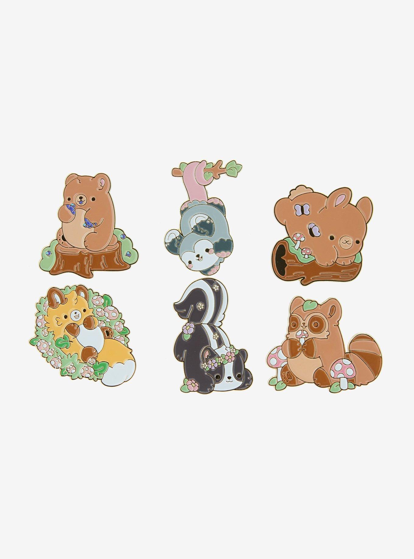 Forest Nuggets Animal Blind Box Enamel Pin By Bright Bat Design, , hi-res