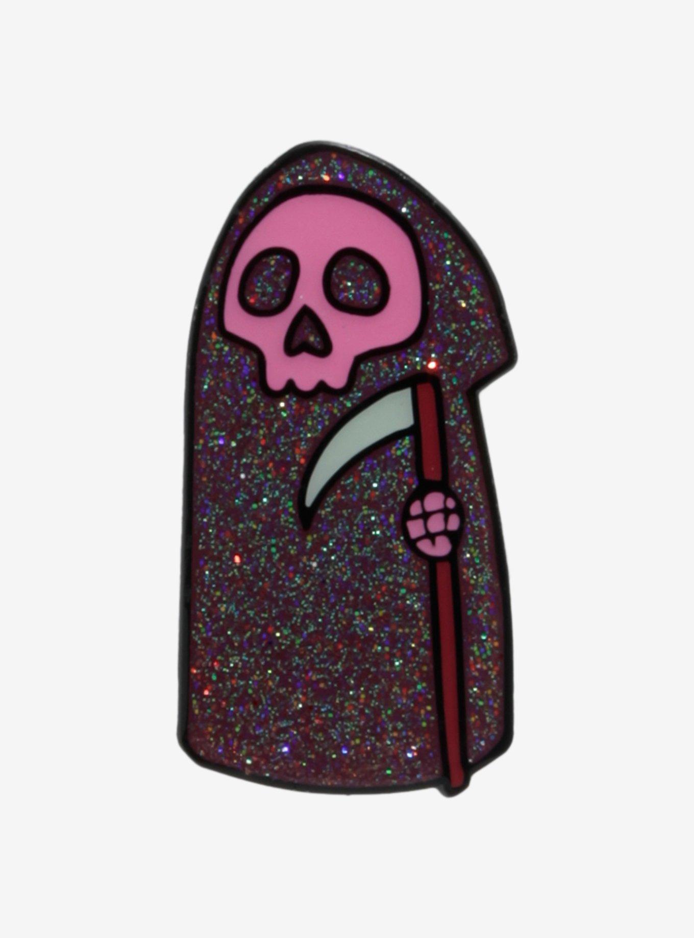 Glitter Grim Reaper Enamel Pin | Hot Topic