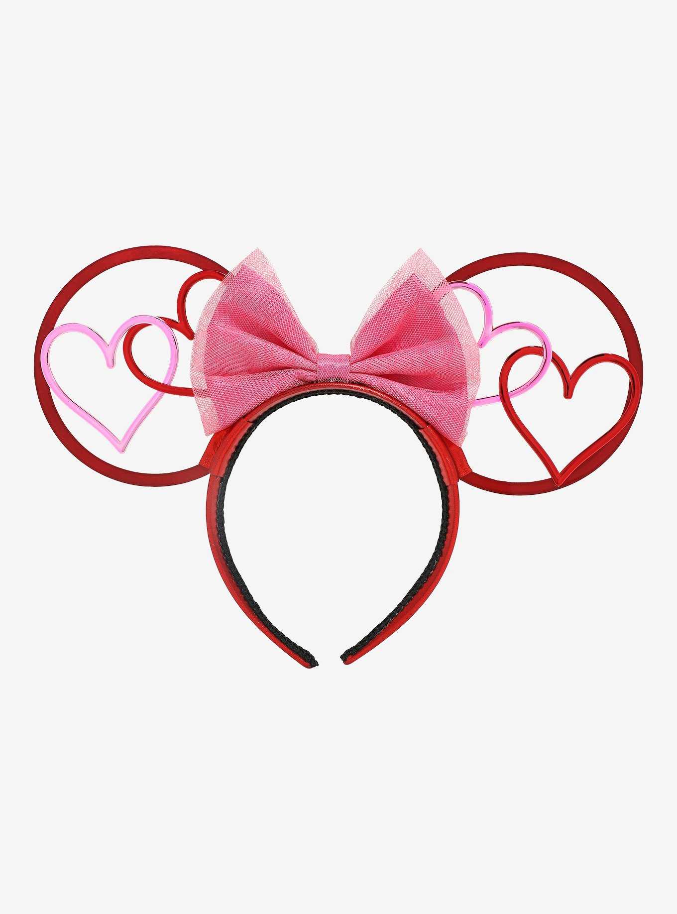 Disney Minnie Mouse Heart Ears Headband - BoxLunch Exclusive, , hi-res