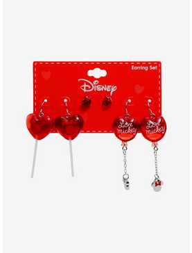 Disney Minnie Mouse Sweetheart Earring Set - BoxLunch Exclusive, , hi-res