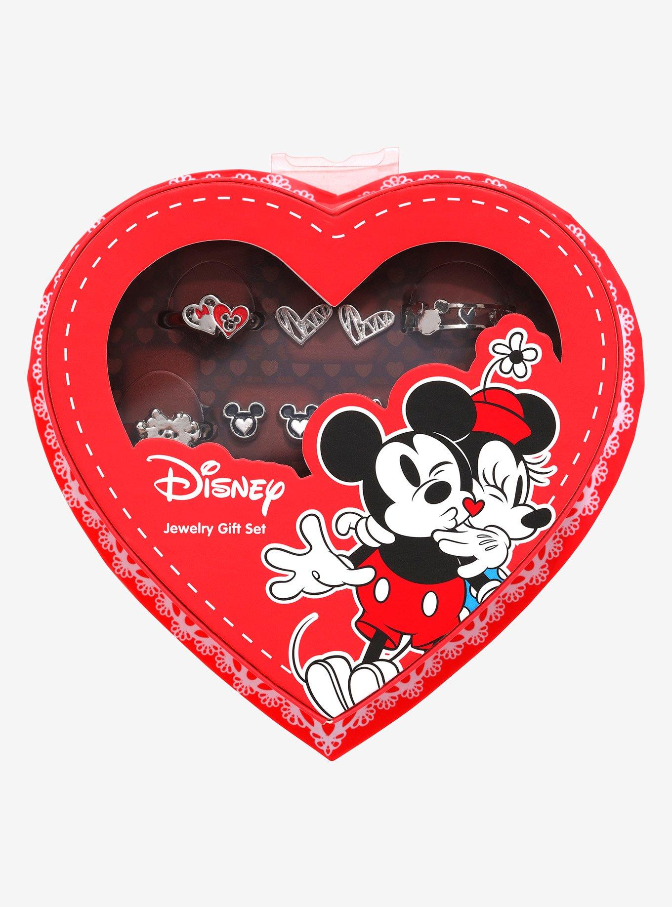 Disney Mickey & Minnie Silver Jewelry Set - BoxLunch Exclusive, , hi-res