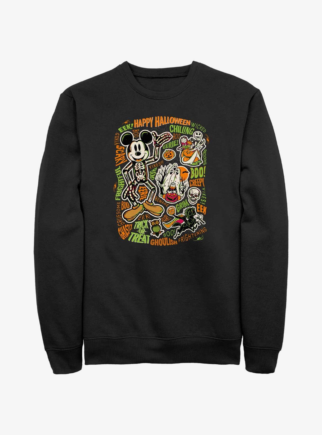 Disney100 Halloween Happy Halloween Skeleton Mickey Sweatshirt, , hi-res