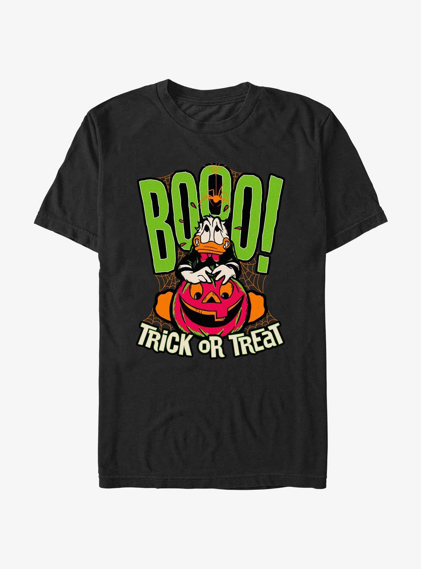 Disney100 Halloween Boo Donald Trick or Treat T-Shirt, BLACK, hi-res