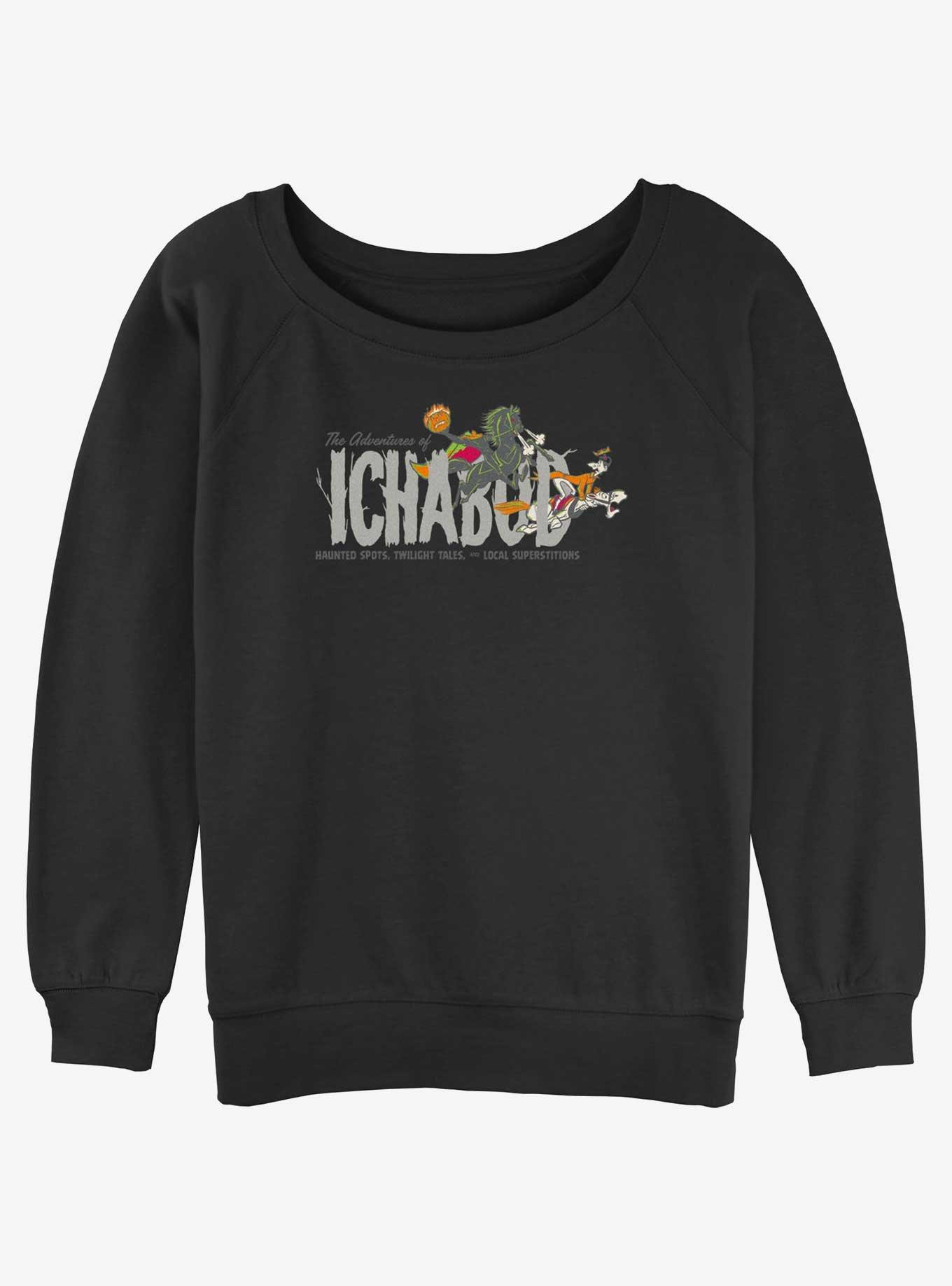 Disney100 Halloween The Adventures Of Ichabod Women's Slouchy Sweatshirt, BLACK, hi-res