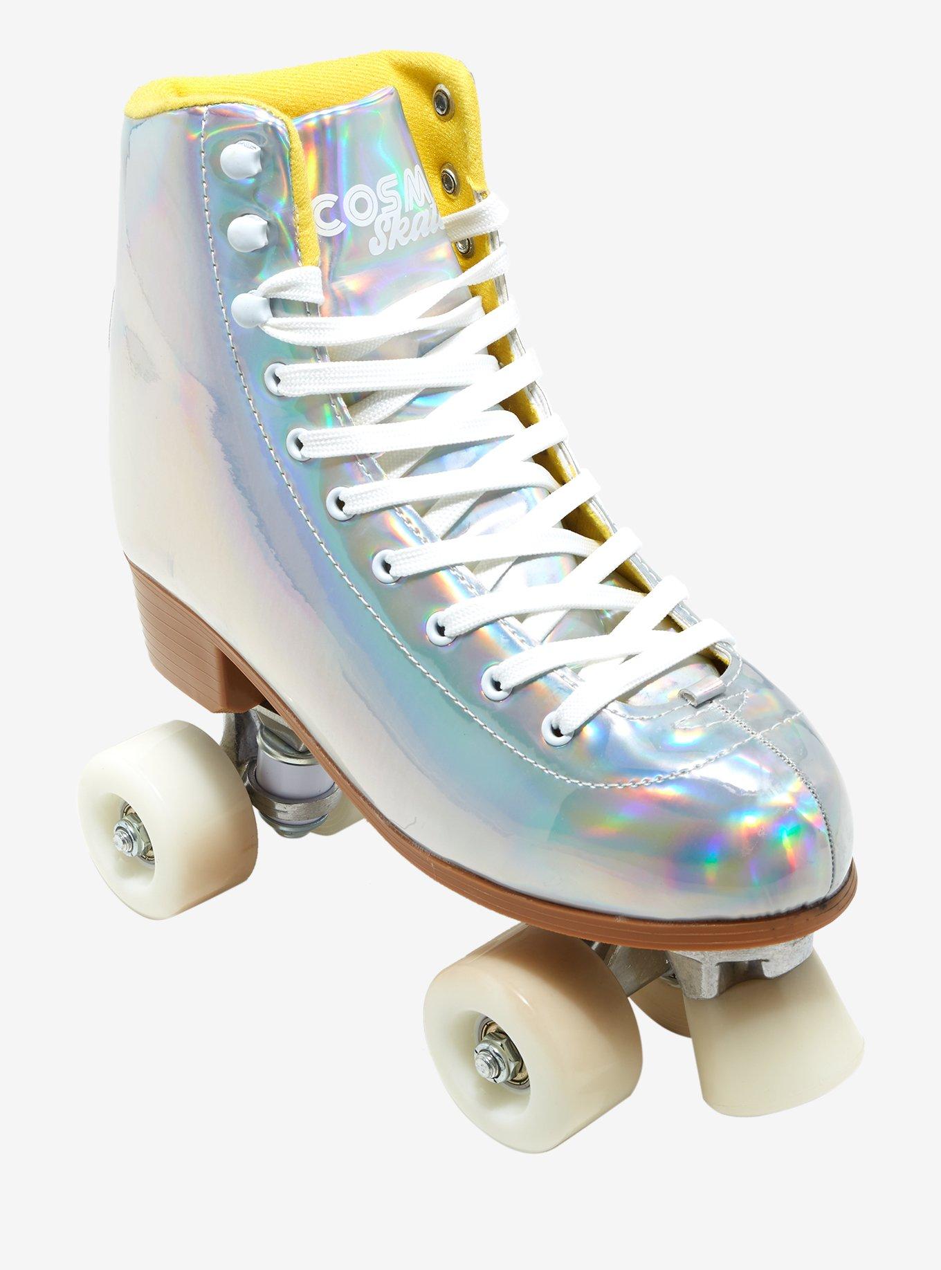 Cosmic Skates Holographic Silver Roller Skates, MULTI, hi-res
