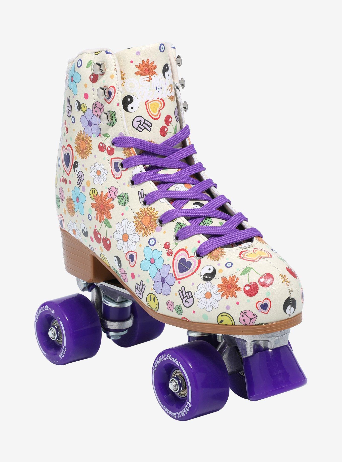 Cosmic Skates Groovy Trippy Icons Roller Skates, MULTI, hi-res