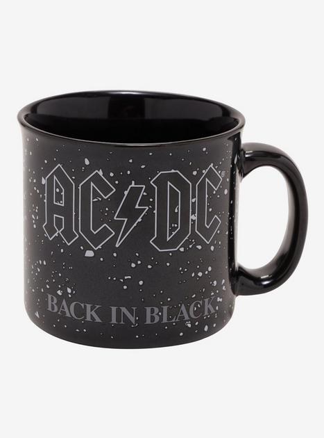 AC/DC Back In Black Speckled Camper Mug | Hot Topic