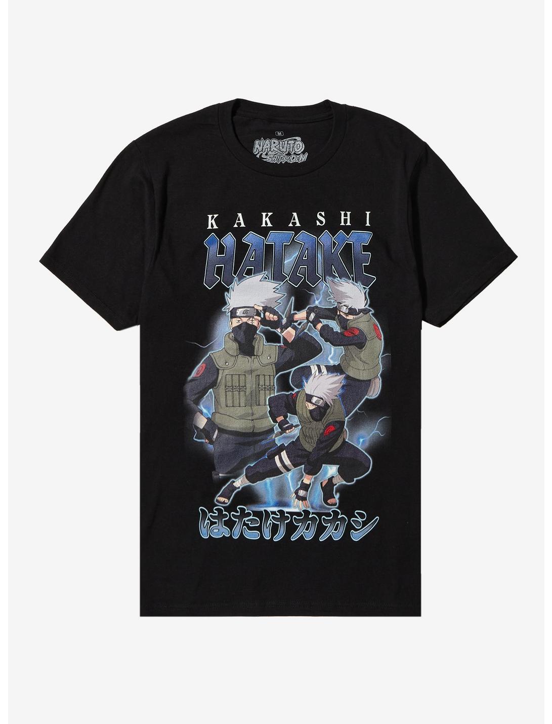 Naruto Shippuden Kakashi Collage Boyfriend Fit Girls T-Shirt, MULTI, hi-res