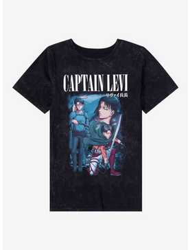Attack On Titan Captain Levi Collage Boyfriend Fit Girls T-Shirt, , hi-res