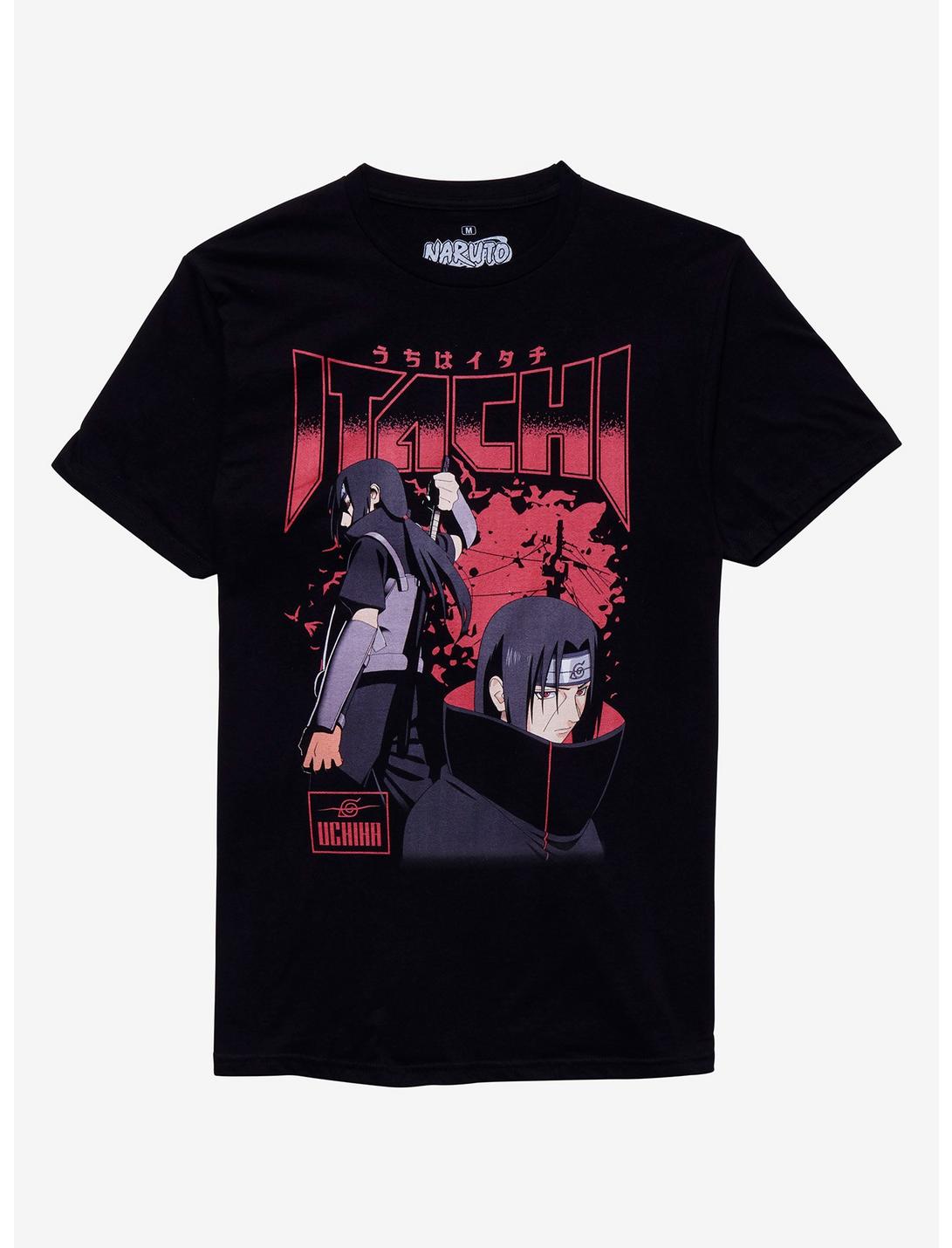 Naruto Shippuden Itachi Collage Boyfriend Fit Girls T-Shirt, MULTI, hi-res