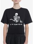 All My Friends Are Dead Girls Crop T-Shirt By Friday Jr., MULTI, hi-res