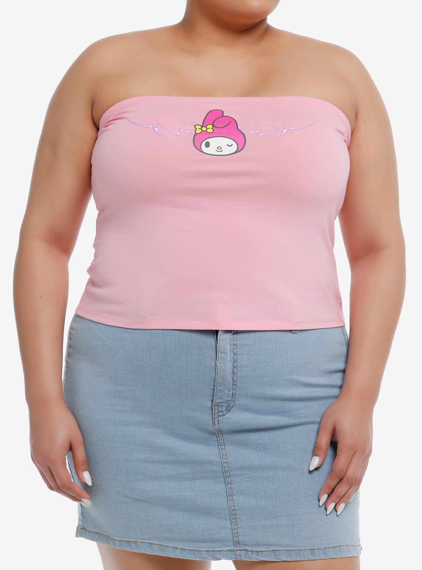 My Melody Y2K Girls Tube Top Plus Size, MULTI, hi-res