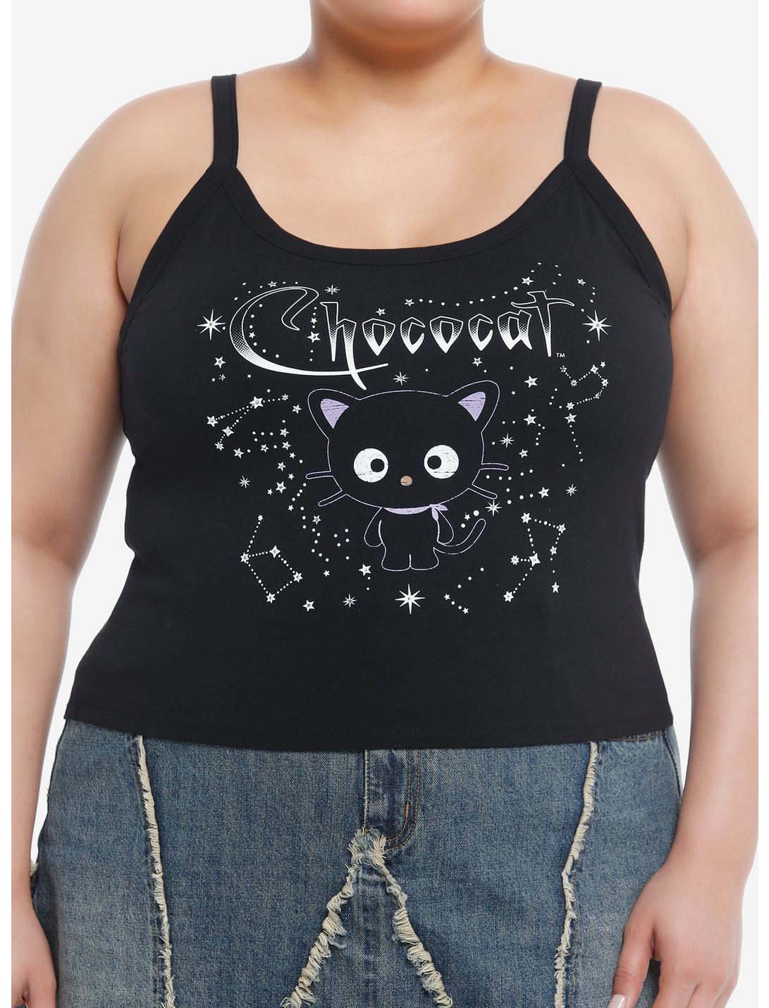 Chococat Celestial Foil Girls Crop Cami Plus Size, MULTI, hi-res