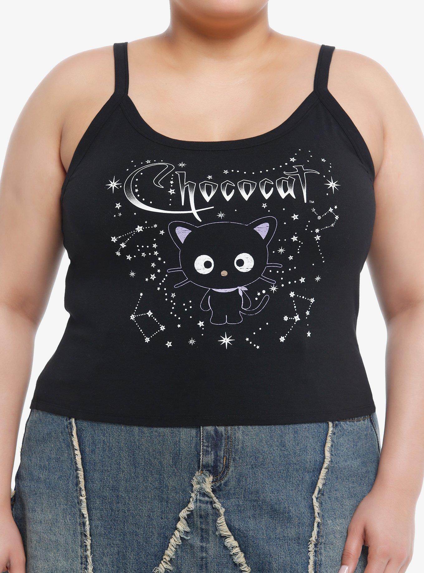 Chococat Celestial Foil Girls Crop Cami Plus Size, MULTI, hi-res