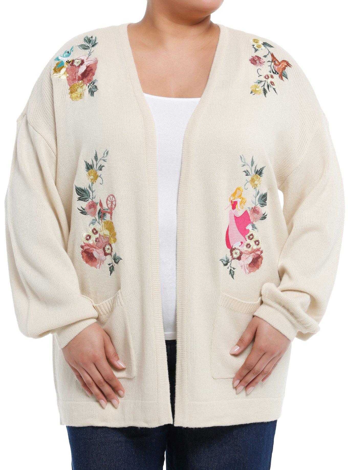 Disney Sleeping Beauty Dream Castle Open Cardigan Plus Size, , hi-res