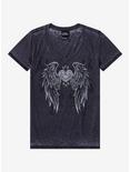 Social Collision Winged Heart Rhinestone Burnout Girls T-Shirt, MULTI, hi-res