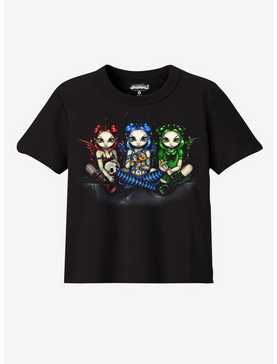 Three Fairies Girls Baby T-Shirt By Jasmine Becket Griffith, , hi-res