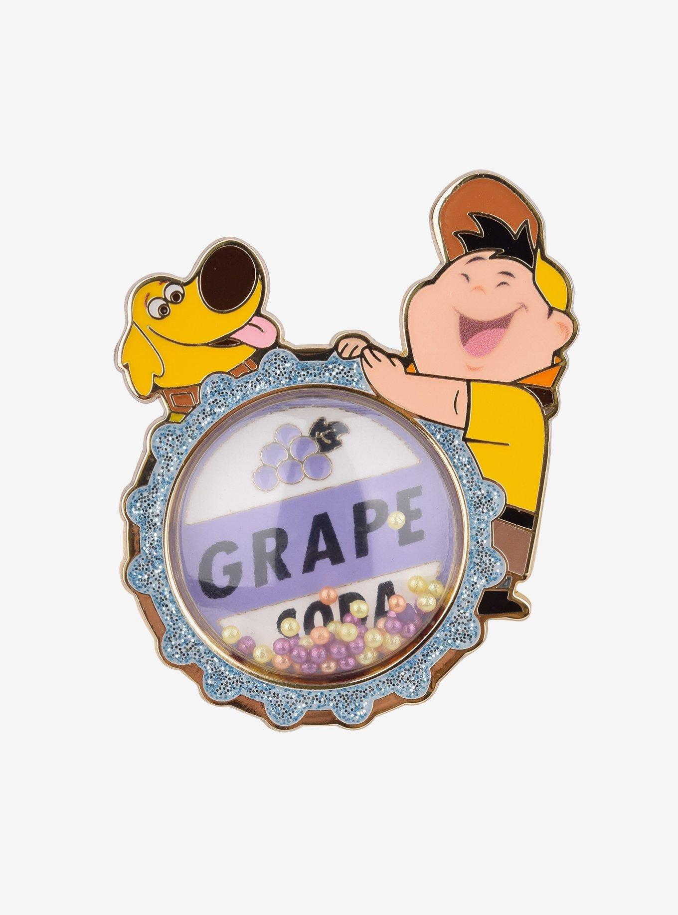 Disney Pixar Up Dug & Russell Grape Soda Dome Limited Edition Enamel Pin - BoxLunch Exclusive, , hi-res