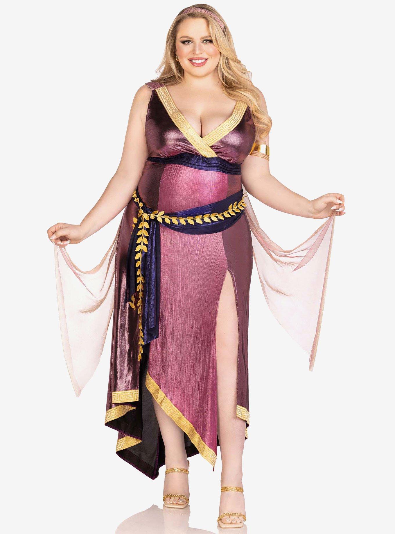 Amethyst Goddess Costume Plus Size, MULTI, hi-res