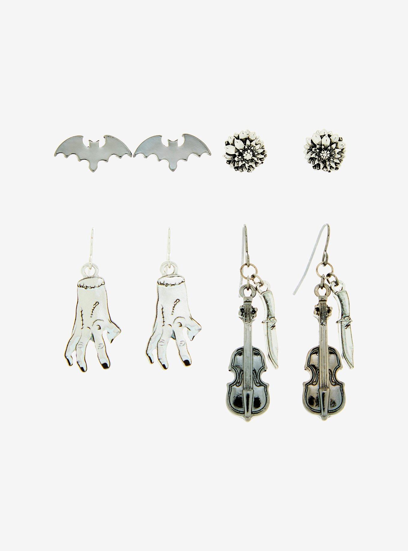 Wednesday Icons Earring Set - BoxLunch Exclusive, , hi-res